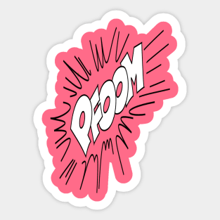 boom explosion Sticker